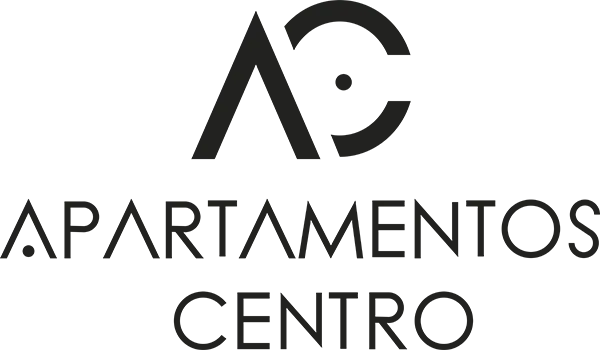 Logotipo Apartamentos Centro negro